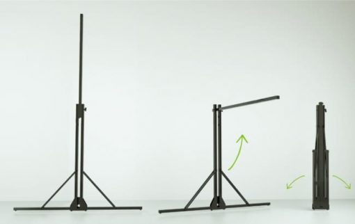 Coppia di stativi tv stand per schermo a cornice Aries 500 600 700 cm.