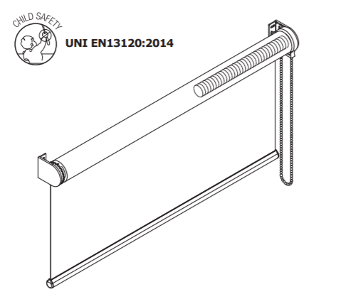 tENDE A RULLO A CATENA PER INTERNI OSCURANTI
